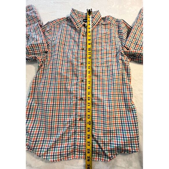 Kavu Lightweight Long Sleeve Plaid Button Up Shirt Dress Mens Sz S‎ Preppy Retro - Picture 6 of 15
